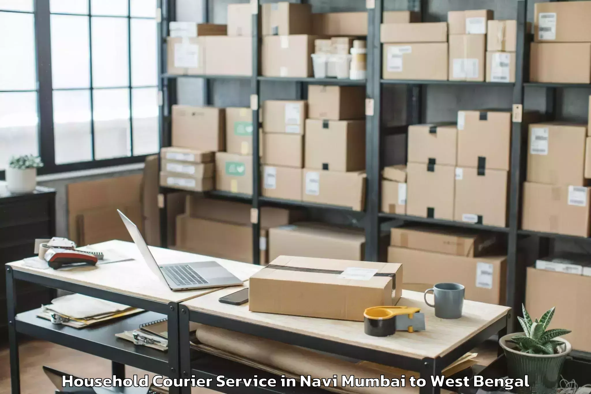 Professional Navi Mumbai to Bamangola Household Courier